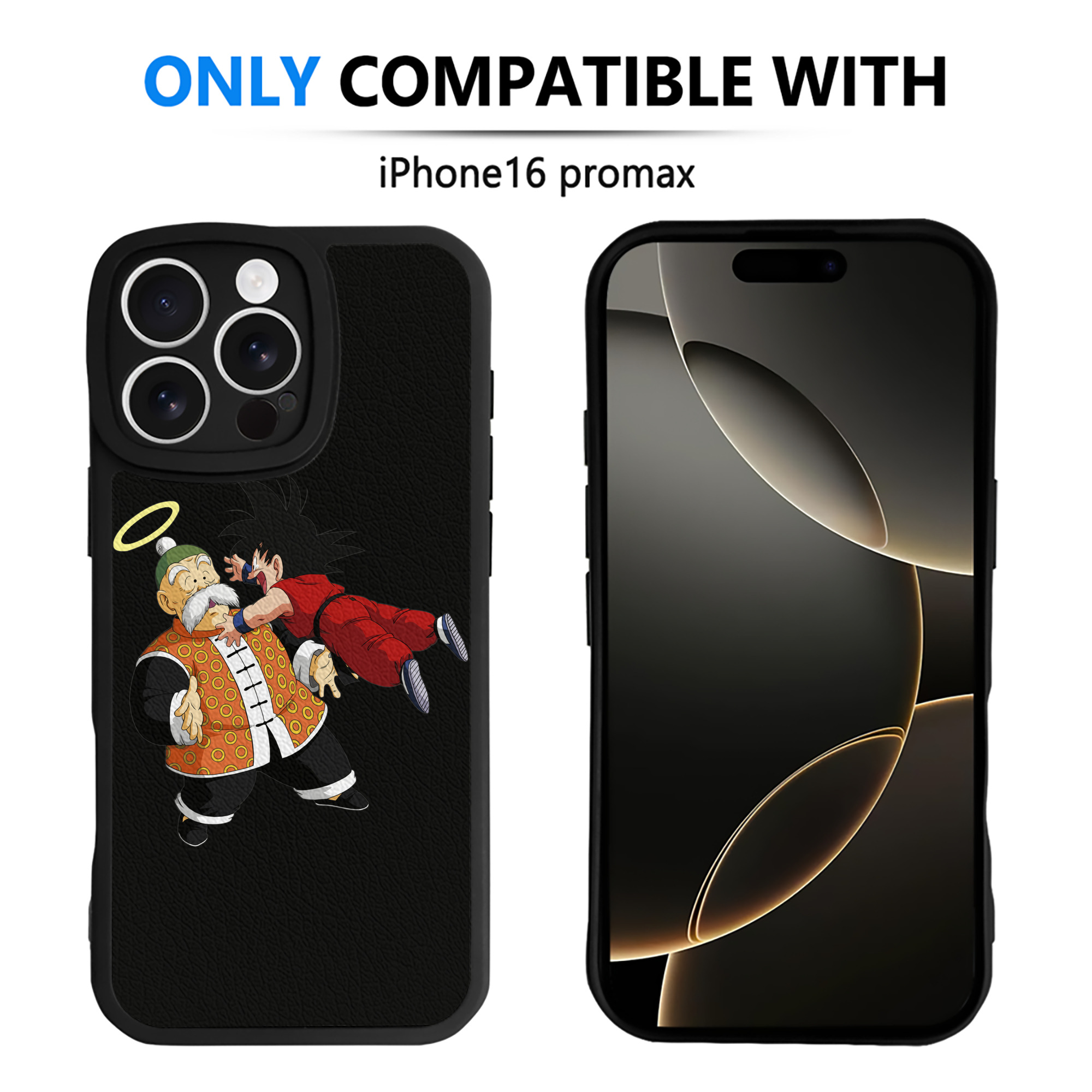 （画像用） ドラゴンボール 孫悟空（そん ごくう）Son Goku カカロット DRAGON BALL Kakarotto 【iPhone 16シリーズ対応】シリコンスマホケース（レザー調） 材質：シリコン